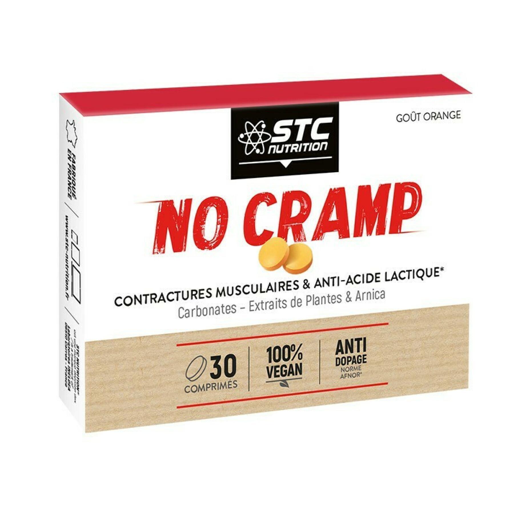 Muscle contracting & anti lactic acid no crampno cramp STC Nutrition - orange - 30 comprimés à croquer