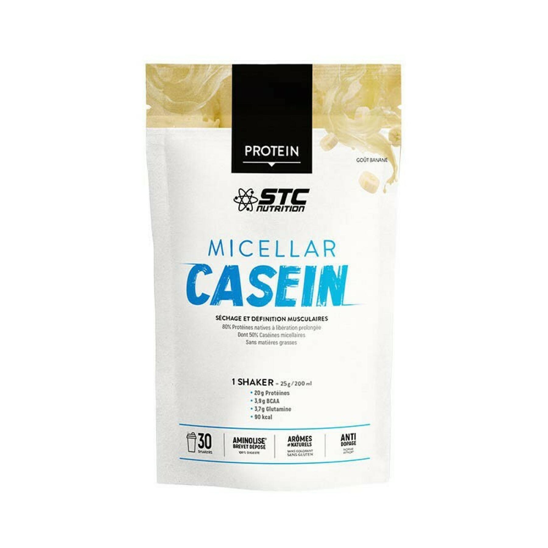 Doypack micellar casein with measuring spoon STC Nutrition vanille - 750g