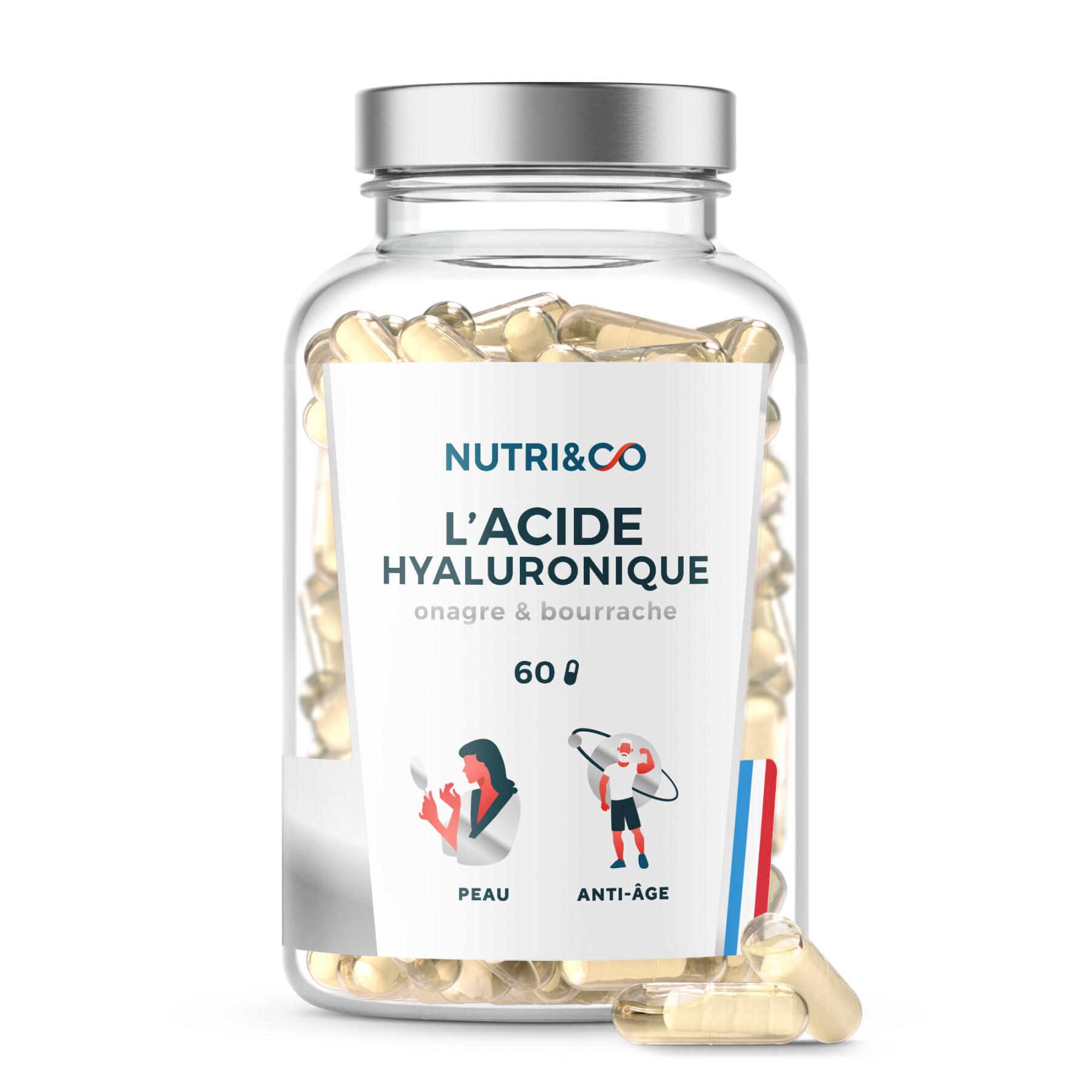 60 capsules of hyaluronic acid evening primrose + borage skin & anti-aging Nutri&Co
