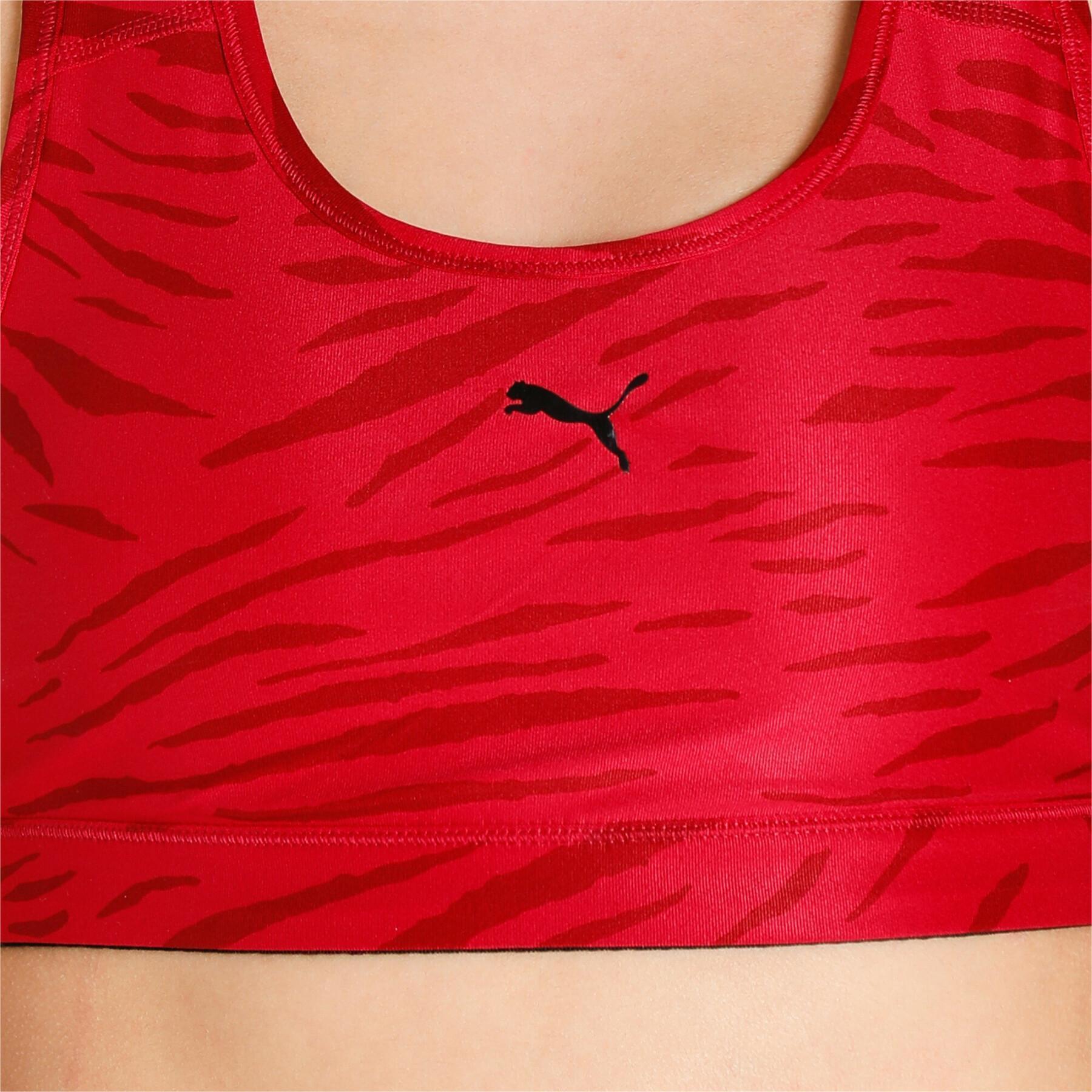 Women's bra Puma Mid Impact 4Keeps Graphic Bra PM