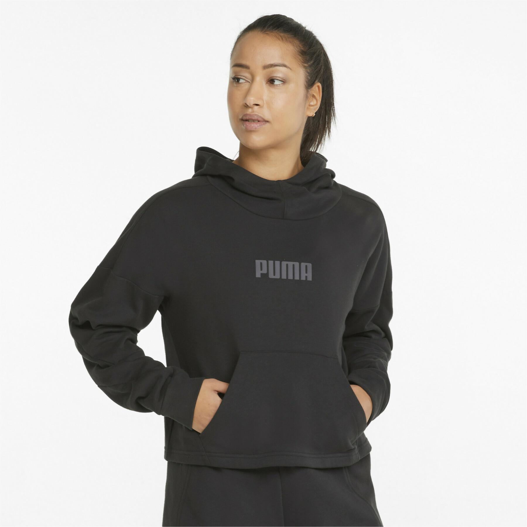 Women's hooded sweatshirt Puma Train Logo French Terry Po