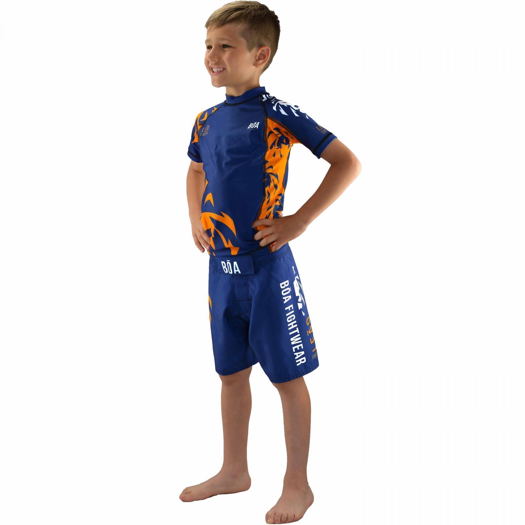 Short-sleeved rashguard for children Bõa Leao