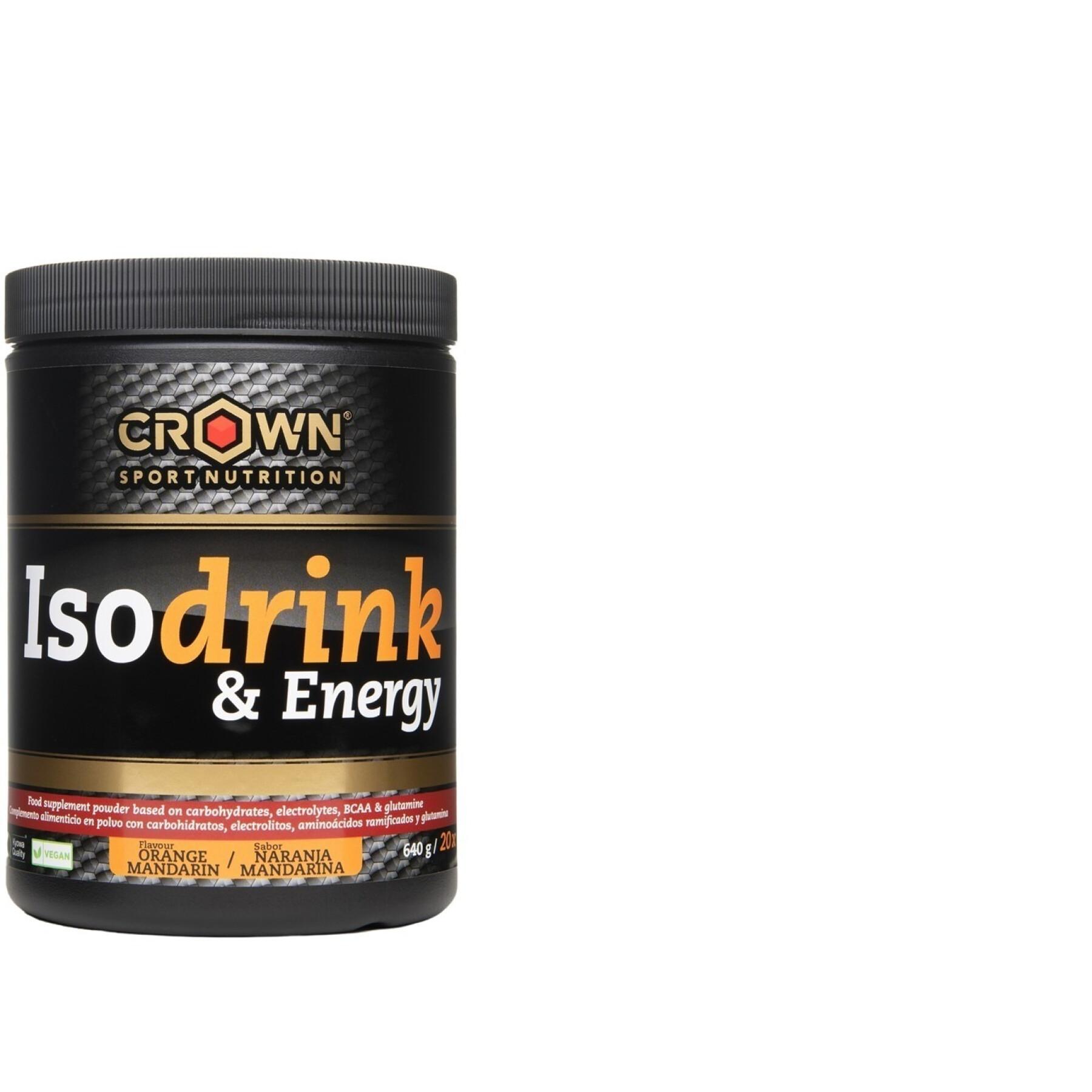 Energy drink Crown Sport Nutrition Isodrink & Energy informed sport - mandarine / orange - 640 g