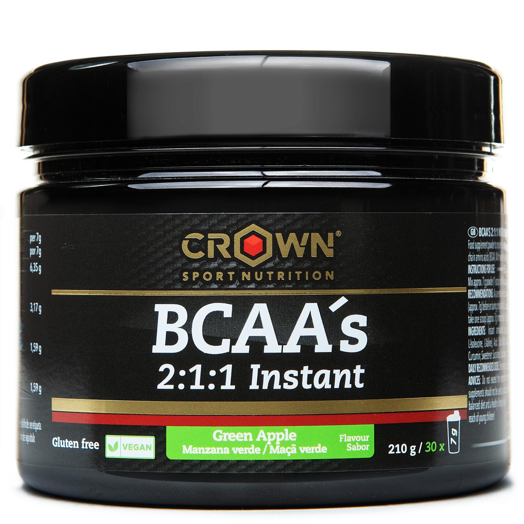 Bcaa Crown Sport Nutrition 2:1:1 - pomme verte - 210 g