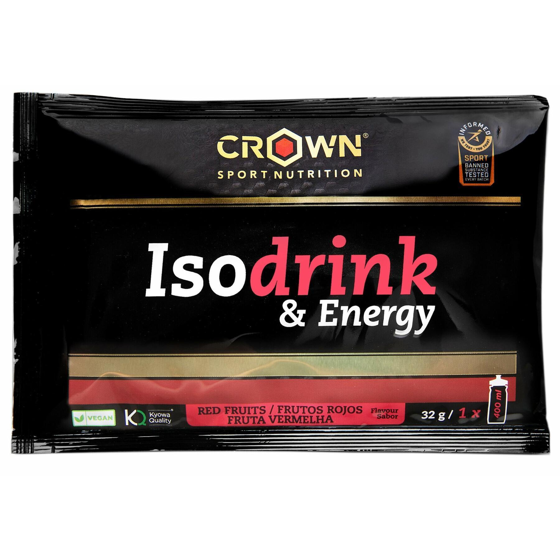 Energy drink Crown Sport Nutrition Isodrink & Energy informed sport - fruits rouges - 32 g