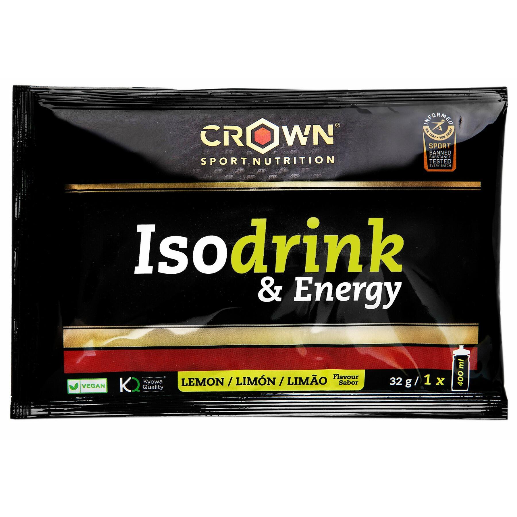 Energy drink Crown Sport Nutrition Isodrink & Energy informed sport - citron - 32 g