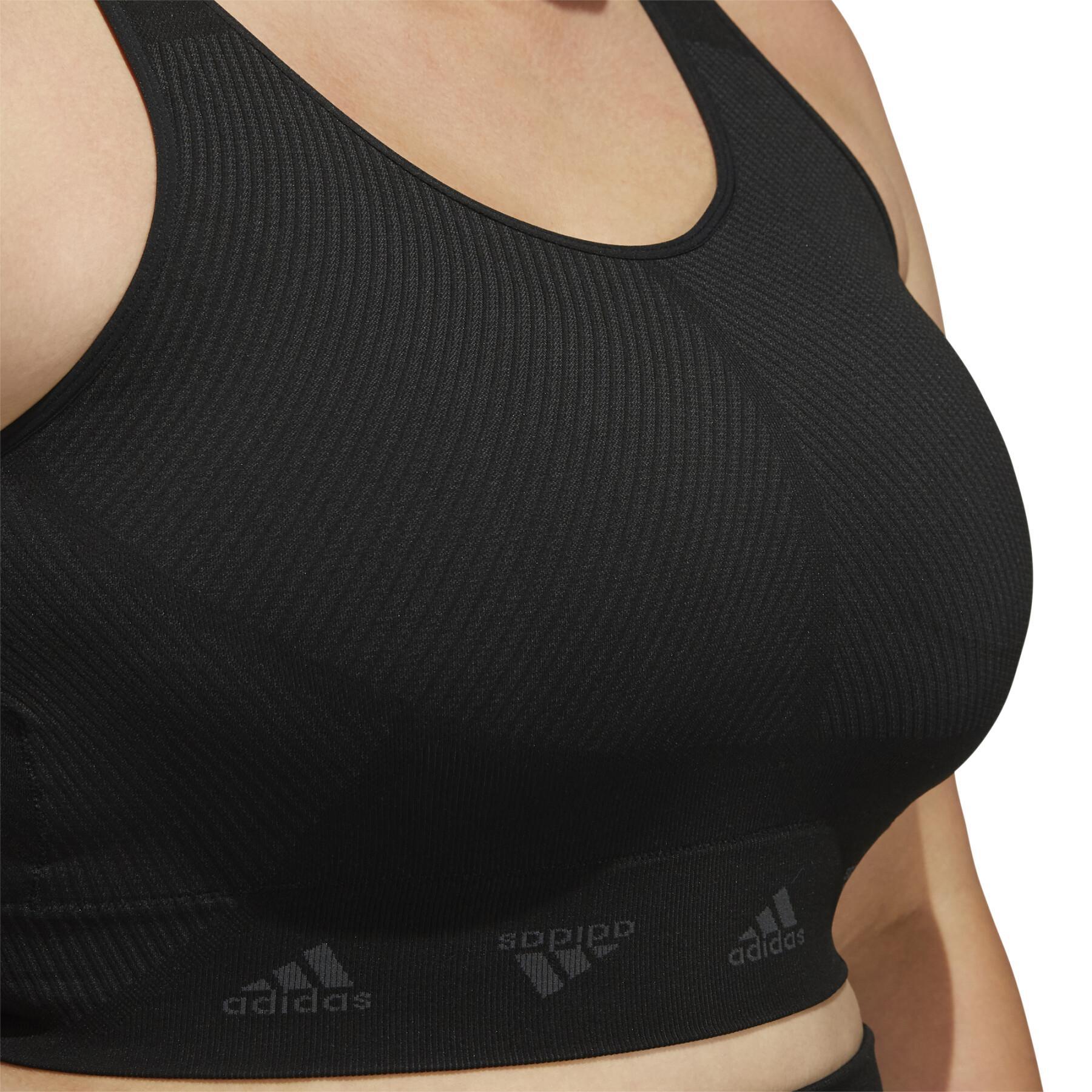 Women's bra adidas Light Support Aeroknit (Plus Size)