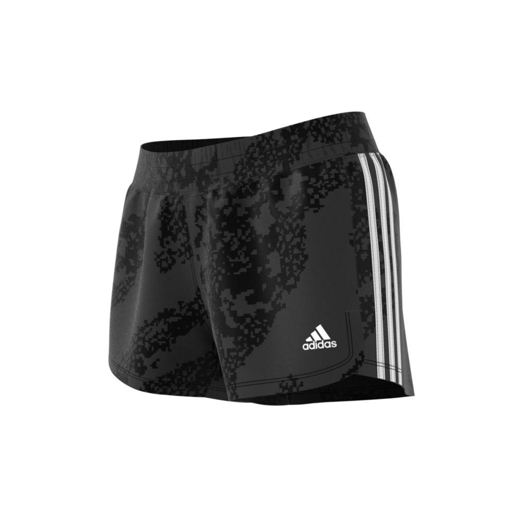 Women's shorts adidas Pacer 3-Stripes Woven Camo