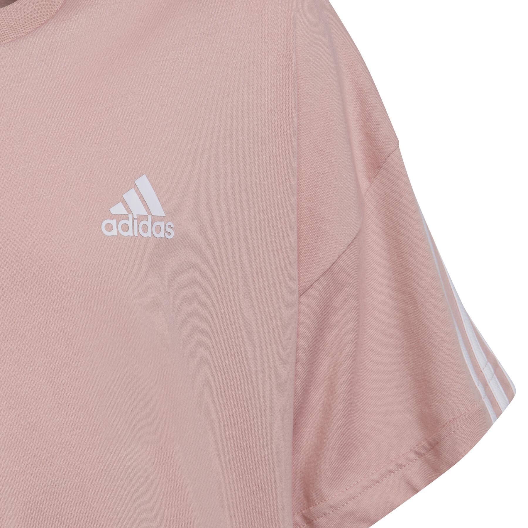 Girl's T-shirt adidas Organic Cotton Future Icons Sport 3-Stripes Loose