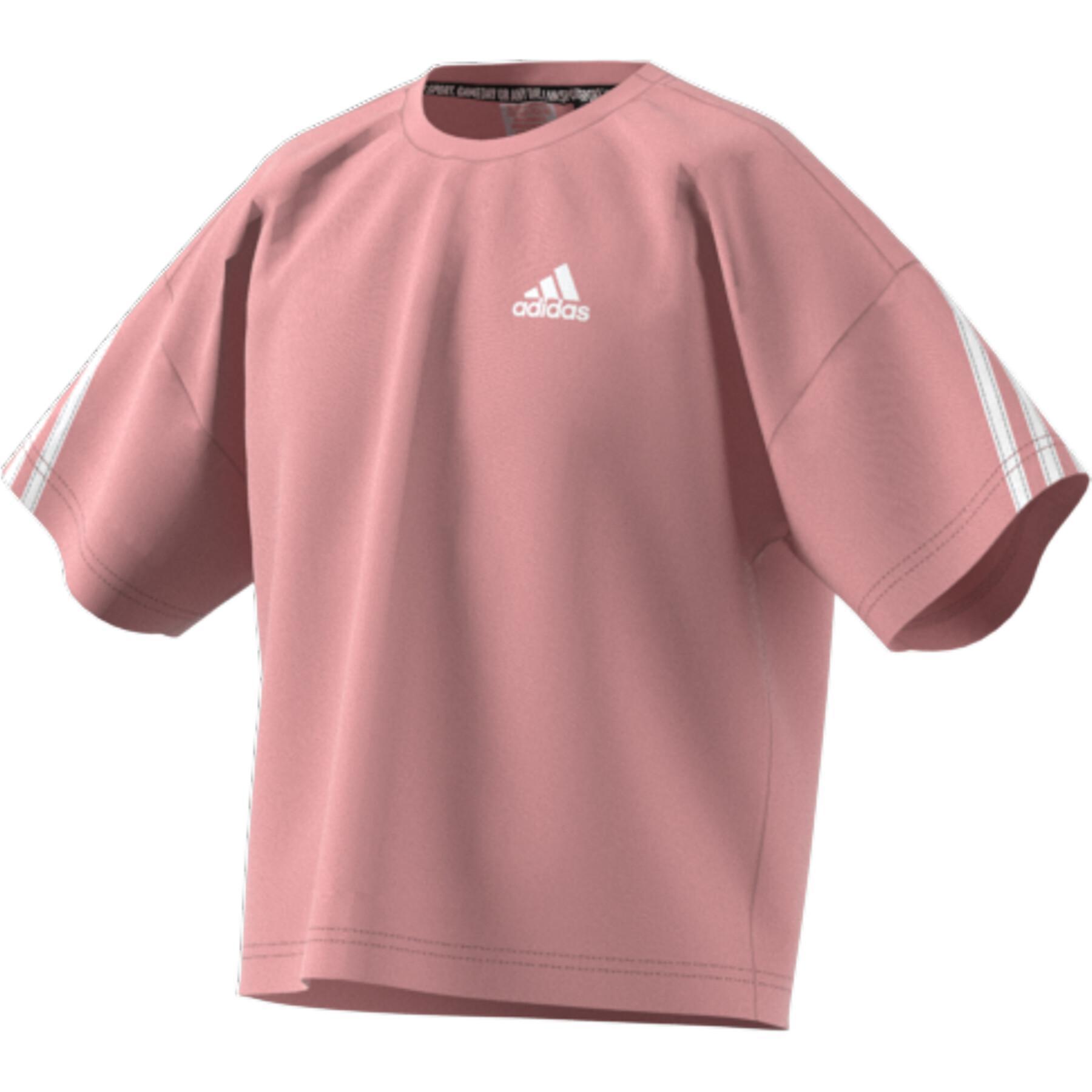 Girl's T-shirt adidas Organic Cotton Future Icons Sport 3-Stripes Loose