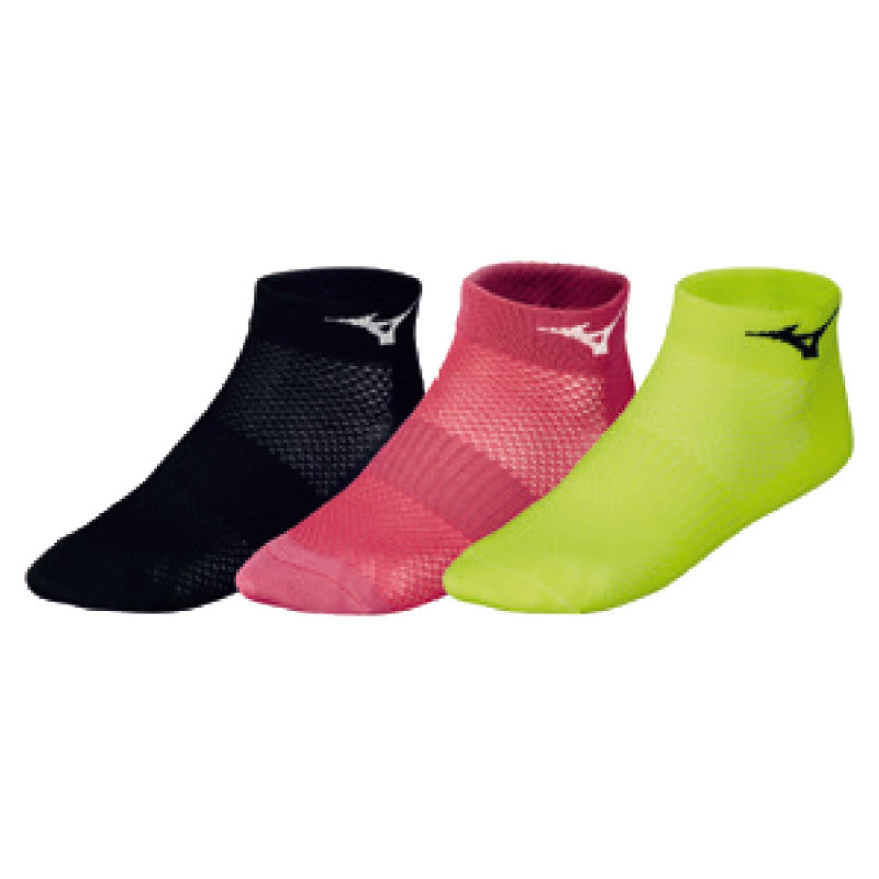 Set of 3 pairs of running socks Mizuno
