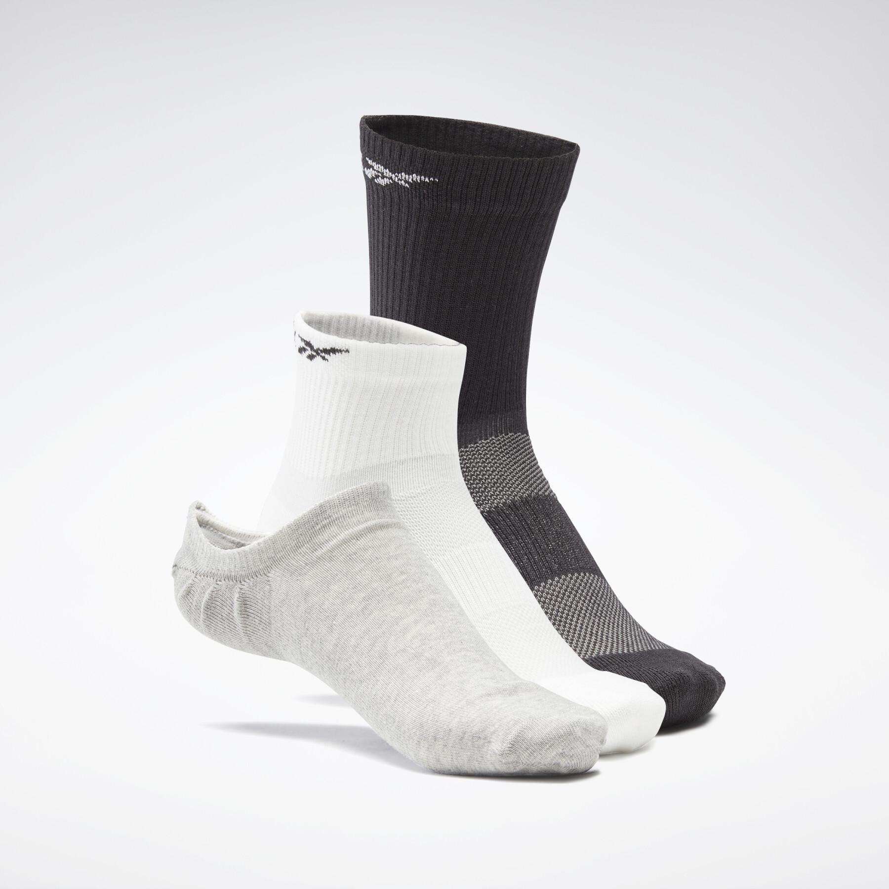 Set of 3 pairs of socks Reebok Active Foundation