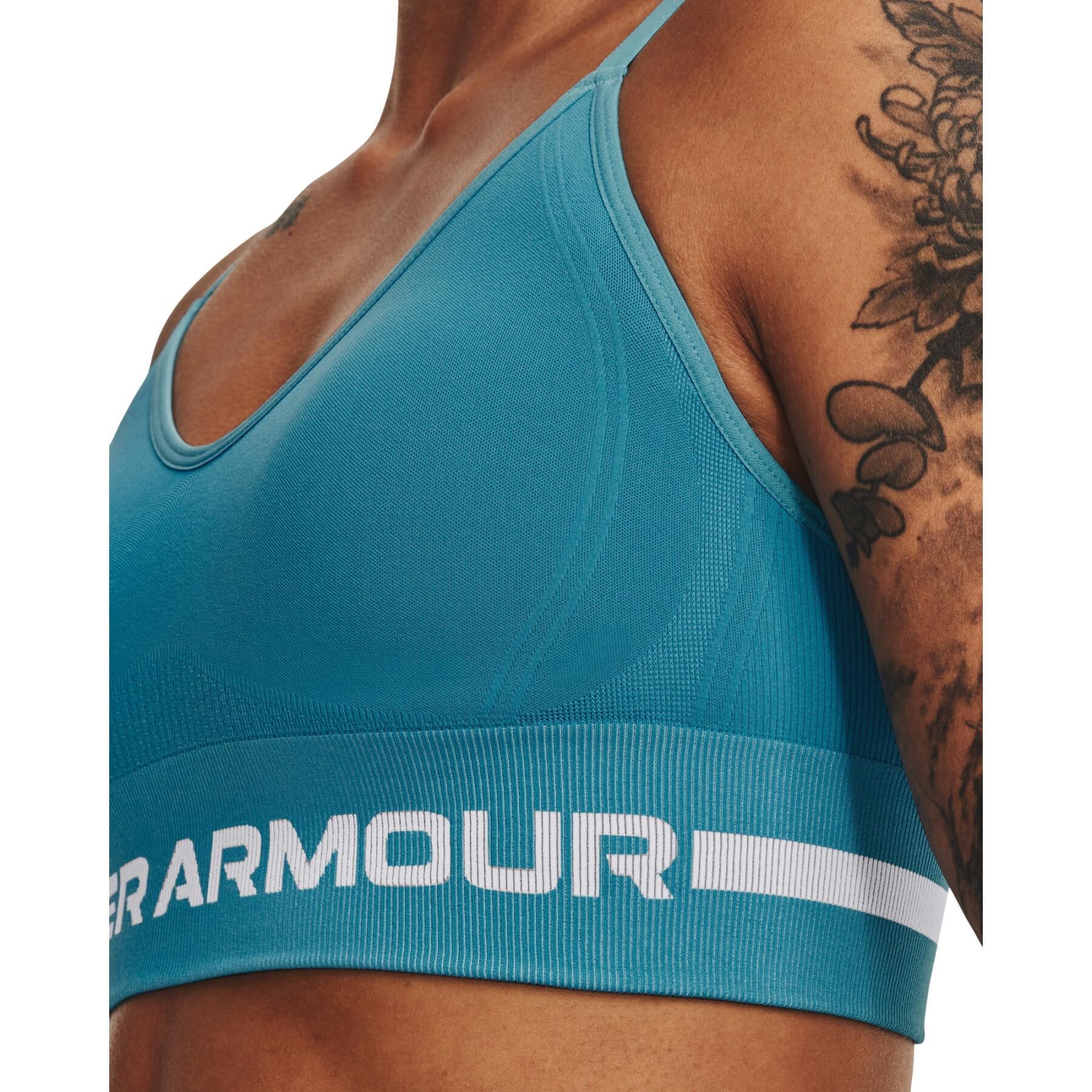 Seamless longline bra with light support for women Under Armour