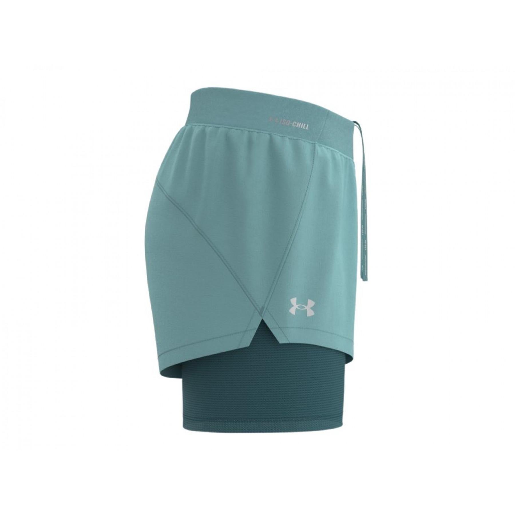 Women's shorts Under Armour Iso-Chill Run 2N1