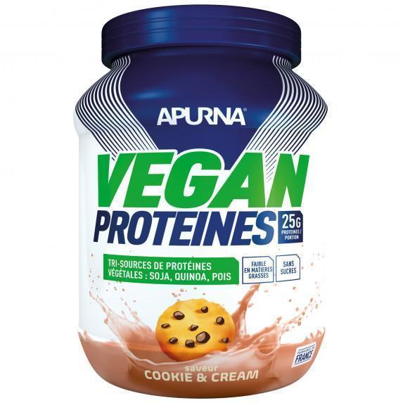 Vegan protein Apurna Cookie and cream - Pot 600g