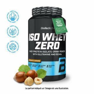 Pack of 6 jars of protein Biotech USA iso whey zero lactose free - Noisette 908g