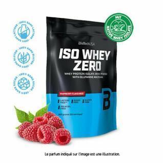 Pack of 10 bags of protein Biotech USA iso whey zero lactose free - Framboise - 500g