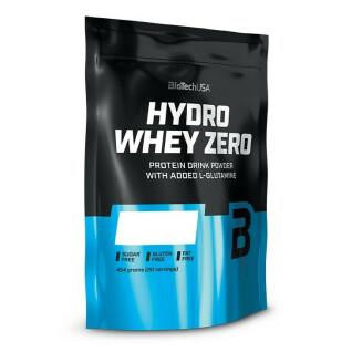 Pack of 10 bags of protein Biotech USA hydro whey zero - Fraise - 454g