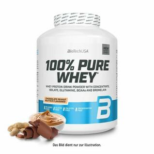 100% pure whey protein jar Biotech USA - Chocolat-beurre de noise - 2,27kg (x2)