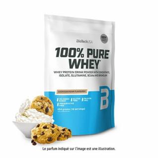 Lot of 10 bags of 100% pure whey protein Biotech USA - Cookies & cream - 454g