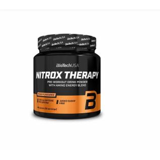 Pack of 10 jars of booster Biotech USA nitrox therapy - Pêche - 340g