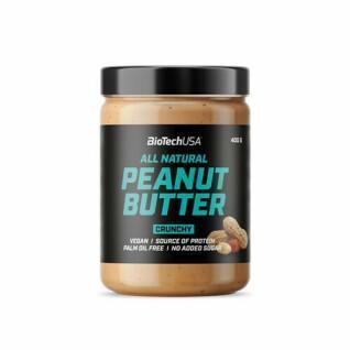 Peanut butter snack buckets Biotech USA - Crunchy - 400g (x15)
