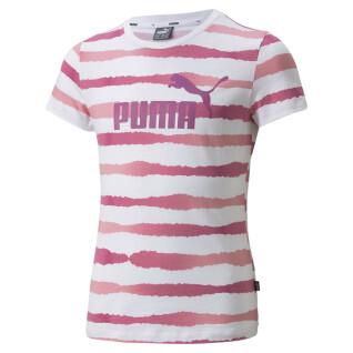 Girl's T-shirt Puma Essentielleach AOP