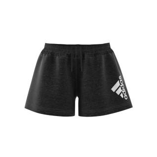 Loose cotton shorts printed with future icons girl adidas