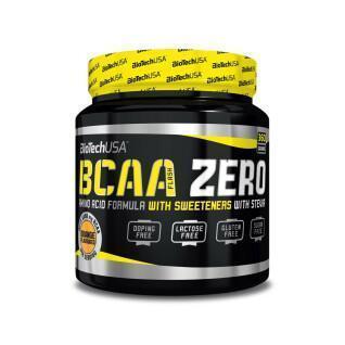 Pack of 10 jars of amino acids Biotech USA bcaa zero - Orange - 360g