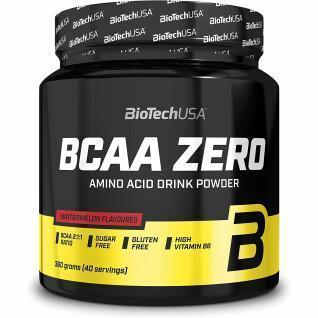 Pack of 10 jars of amino acids Biotech USA bcaa zero - Pasteque - 360g