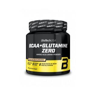 Pack of 10 jars of amino acids Biotech USA bcaa + glutamine zero - Citron - 480g