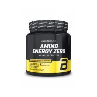Pack of 10 jars of amino acids with electrolytes Biotech USA amino energy zero - Thé glacé aux pêches - 360g
