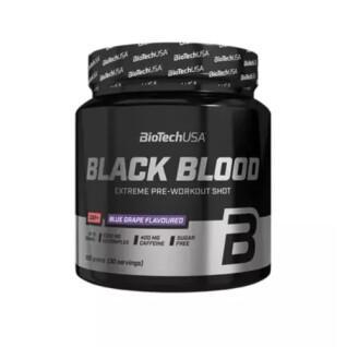 Pack of 10 jars of booster Biotech USA black blood caf + - Myrtille - 300g