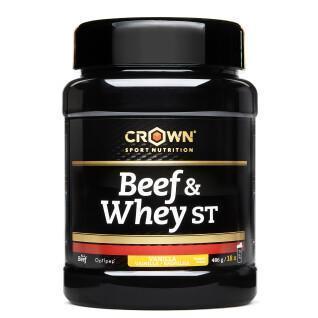 Protein Crown Sport Nutrition Beef & Whey - vanille - 486 g