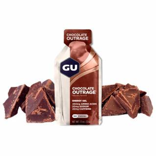 Box of 24 energy gels - intense chocolate Gu Energy
