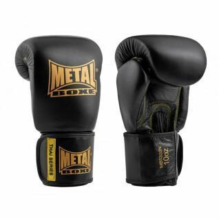 Leather boxing gloves Metal Boxe thai series