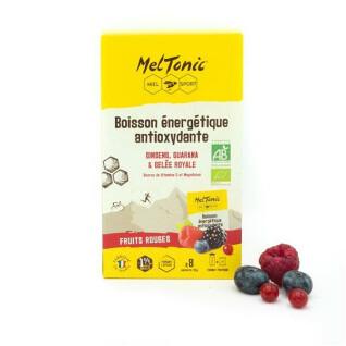 Box of 6 sachets of organic antioxidant energy drink red fruits Meltonic 35 g