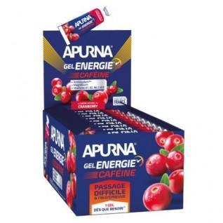 Batch of 25 gels Apurna Energie caféine cranberry - 35g
