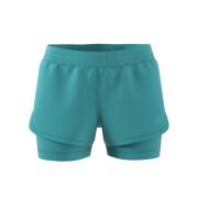 Women's shorts adidas Pacer Woven Two-In-One