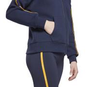 Women's hooded sweatshirt Reebok Piping Zip-Up