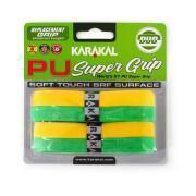 Set of 2 grips couleurs duo PU Karakal Super Grip